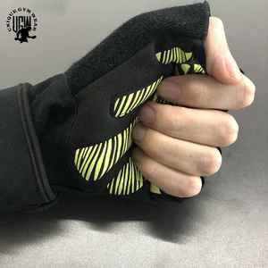 UNIQUE GYM WEAR Wholesale Leather Unisex Gym <b>Gloves</b> with Adjustable Wrist Strap for <b>Weight</b> Lifting Black Sport Workout <b>Gloves</b> - Product Image 6