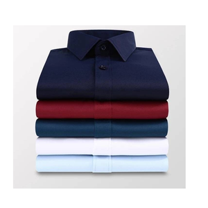 Camisa DE TRABAJO Formal ajustada de otoño para hombre, tela con soporte informal, manga larga, tejido Oxford, satén, secado rápido, antiarrugas, BD - Product Image 6