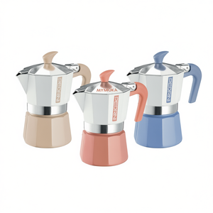 MYMOKA Cafetera Moka de aluminio de 1 taza, colores surtidos, cafetera fácil de usar 02CF166 - Product Image 2
