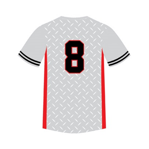 เสื้อเบสบอลกระดุมเต็มเนื้อผ้าโพลีเอสเตอร์ระบายอากาศได้ดีชุดเล่นเบสบอล - Product Image 3