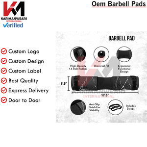 Barbell Pad Set Squats Hip Thrusts Premium Foam <b>Weight</b> <b>Lifting</b> <b>Bar</b> Cushion Anti Slip Design Shoulder Neck Support Fits Standard - Product Image 4