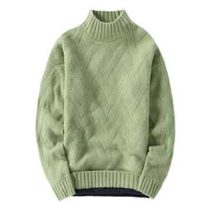 Pull à col roulé pour hommes Pull tricoté en laine mélangée Doux Chaud Élégant Léger Durable Bureau Casual Chandails pour hommes - Product Image 3