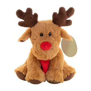 Peluche de renne écologique en RPET, fournitures de Noël - Product Image 1