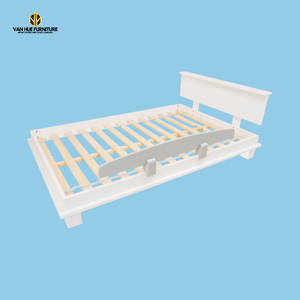 Safe EN71 Lit pour enfants en bois d'hévéa de couleur claire et pliable Décoration du Vietnam Autriche | Van Hue - Product Image 3