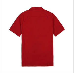 Men's Vintage Two-Tone <b>Bowling</b> <b>Shirt</b> with Contrast Panel Design Notch Lapel Collar and Breathable Performance Fabric for Casual - Product Image 3