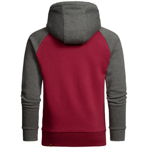 Sweat à capuche de luxe numérique personnalisé pour homme, coupe régulière, 100 % coton épais, bicolore, respirant et à séchage rapide pour l'hiver - Product Image 4