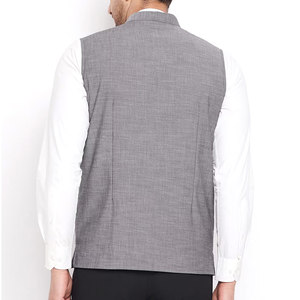 Personnalisable grande taille mariage gilet gilet en gros toile douce taille manteau hommes style décontracté poche sans manches conception - Product Image 2