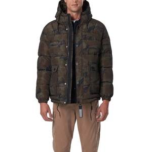 Chaqueta de Invierno de Camuflaje de Lujo para Hombre, Color Personalizado, Relleno de Poliéster, Impermeable, Cortavientos, Transpirable, Talla Grande, con Capucha Larga - Product Image 1