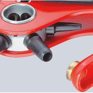 Alicates Perforadores Giratorios KNIPEX de 220 mm con Recubrimiento en Polvo Rojo, 5 Tamaños de Perforación de 2-4.5 mm, Herramienta para Perforar Cuero - Product Image 5