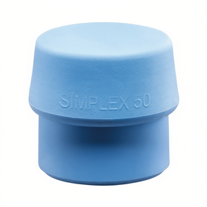 SIMPLEX Marteau à percussion à tête souple en TPE bleu et blanc de 50 mm - Product Image 3