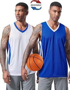 Réversible Hommes Mesh Athletic Basketball Jersey Single pour Team Scrimmage - Product Image 4
