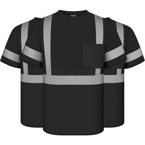 เสื้อยืดบุรุษแขนสั้นสะท้อนแสงมองเห็นได้ชัดเจนเสื้อยืดก่อสร้างสำหรับทำงาน - Product Image 1