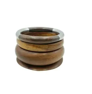 Natural Wood Bangle Cuff Unpolished design hole For Sale For Bulk for handmade use for customized size cheap price