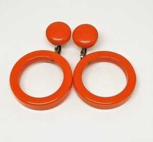 Boucles d'oreilles géométriques en résine et bois de bonne qualité, conception faite à la main, bijoux tendances pour femmes, taille personnalisée - Product Image 3