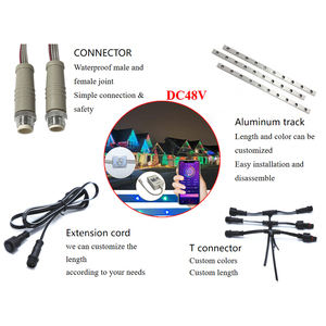 Đèn <span class=keywords><strong>LED</strong></span> Pixel cảnh quan ngày lễ DC 48V hình con sứa WS2811 UCS2904 chiếu sáng Giáng sinh vĩnh cửu - Product Image 5