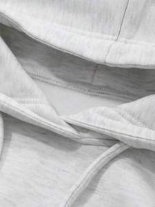 Sudaderas Cortas para Mujer, de Algodón y Felpa, Corte Holgado, Manga Larga, con Cordón, Ropa Urbana, Fabricación al por Mayor OEM ODM - Product Image 6