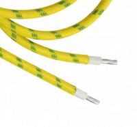Cable de Silicona Flexible Trenzado con Fibra de Vidrio Resistente a Altas Temperaturas