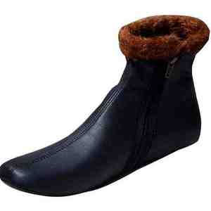 Chaussettes en cuir véritable, design durable, antidérapantes, compatibles avec la prière (wudu), confortables, respirantes, pour un usage quotidien. - Product Image 2