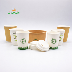 แก้วกาแฟแบบนำกลับบ้าน คุณภาพสูง ผลิตจากวัสดุรักษ์โลก เคลือบด้วยสารกันน้ำ ใช้แล้วทิ้ง สำหรับเครื่องดื่มร้อน ขนาด 6 ออนซ์ - Product Image 4