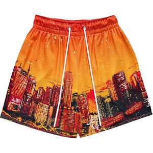 Pantalones cortos de entrepierna de 5 pulgadas para hombre, pantalones cortos de entrenamiento de gran tamaño con logotipo personalizado de Color sólido Dry Fit, pantalones cortos atléticos para hombre fabricados por Dress Sports - Product Image 1