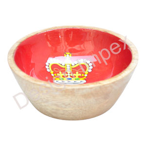 Cuencos de madera multiusos ecológicos para servir y sopa, fideos, Pasta, frutas, vajilla decorativa, cuenco esmaltado para decoración del hogar - Product Image 4