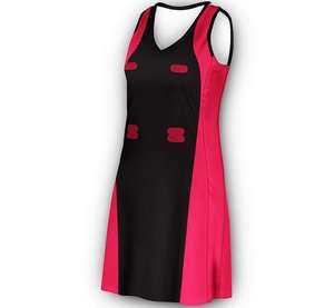 ชุดกีฬาแบบสวมศีรษะสำหรับเด็กผู้หญิงชุดเดรสกระโปรงเน็ตบอลพิมพ์ซับลิเมชันมีฮู้ด - Product Image 2