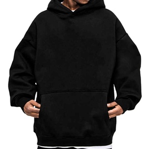 Custom Men's Hoodies & Sweatshirts Oversized Heavy <b>Weight</b> <b>Blank</b> Hoodie for Men 100% Cotton Drop Shoulder 500g Streetwear - Product Image 1