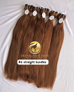<b>Top</b> Best Quality 22'' #6Color Straight Wholesale's Bundle's Raw Indian Temple Direct From India Machine Double Weft Human Hair's - Product Image 6