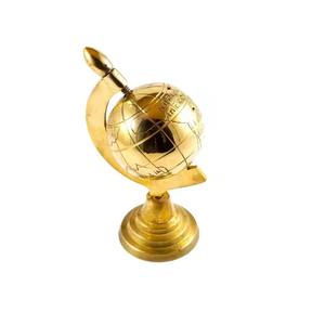 Globe de table en laiton vintage décoratif carte du monde ornement de bureau Globe terrestre à collectionner pour la décoration de bureau à domicile - Product Image 2