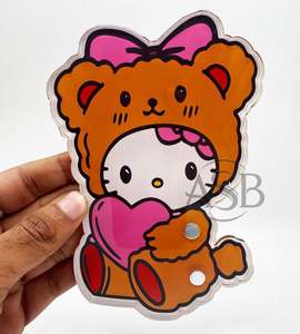 Expositor de Pestañas Acrílico con Diseño de Gatito, Personalizable al por Mayor, con Impresión de Logotipo Personalizado, con Imanes, OEM - Product Image 5