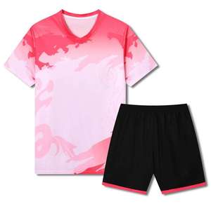 Uniforme de Fútbol Personalizado Premium para Hombre, Transpirable, de Secado Rápido, Manga Corta, 100% Poliéster, Duradero, con Degradado de Color - Product Image 5