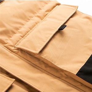 Manteau bombardier parka long pour hommes, respirant et rembourré, à la mode en extérieur - Product Image 3