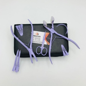 คีมหนีบผมทำจากเหล็กสีม่วงลาเวนเดอร์อเนกประสงค์อุปกรณ์ต่อผมแบบเทป - Product Image 6