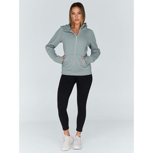 Sudaderas con capucha recortadas lavadas con ácido de punto de gran tamaño para mujer, ropa de calle de peso pesado, diseño cuadrado desgastado personalizado, sudaderas con capucha para mujer - Product Image 6