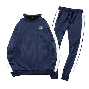 Traje de sudor de patrón sólido transpirable hecho a medida para hombre, Conjunto de jogging de invierno de alta calidad, logotipo de talla grande XL incluido, oferta al por mayor - Product Image 1