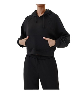 Offre Spéciale survêtements pour femmesDeux pièces à manches longues et pantalon poche à capuche veste jambe large pantalon évasé femmes survêtement ensemble - Product Image 6