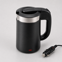 Bouilloire de voyage électrique 2-en-1 en acier inoxydable 0,5 L pour la maison et la voiture, certifiée CE GS CB ETL, pour la vente en gros