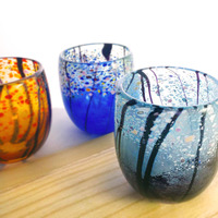 Verres à boire en borosilicate soufflé à la main de couleur, capacité de 300 ml, motif folklorique des quatre saisons, design personnalisé, logo personnalisé, décoration de la maison