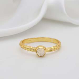 High Quality Rainbow Moonstone Gemstone Fashion <b>Ring</b> Simple Brass & <b>Stone</b> Jewelry <b>for</b> Women <b>Men</b>-Accessory - Product Image 5