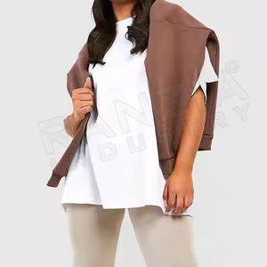 Meilleur t-shirt 100% coton de haute qualité pour femmes avec logo personnalisé imprimé Slim Plain Ladies T Shirt avec service OEM - Product Image 2