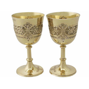 Brass Wine <b>Goblet</b> with Antique Royal Design Perfect for Elegant Wine Serving at Home Hotel and Bar Supplies - Product Image 6