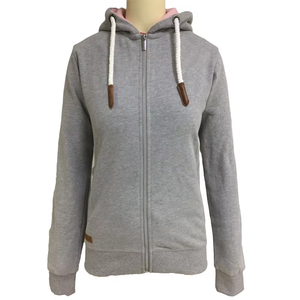 Veste polaire en coton à fermeture éclair extérieure grande taille pour femmes sweats à capuche tricotés d'été avec polaire confortable - Product Image 3