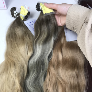 Extensiones de cabello humano 2023 vietnamita, cabello con queratina prepegado, superdoble, 100% - Product Image 1