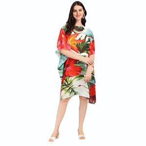 Kaftan de una pieza para mujer de verano con estampado Digital Paisley de secado rápido 100% poliéster gasa Diamod Work - Product Image 6