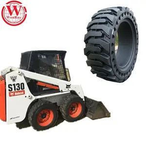 China high quality mini skid steer attachments solid tyres solid tire for botcat 33x1220