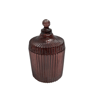 กล่องกลมแก้วพร้อมฝาปิด,กล่องอาหารสีน้ำตาลสำหรับใช้ในครัวและโต๊ะตกแต่งแฮนด์เมดจำนวนมาก - Product Image 6