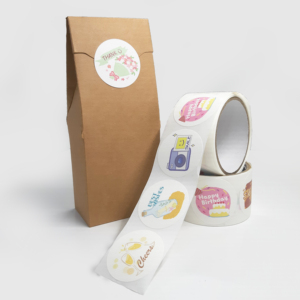 Rollo de pegatinas texturizadas de Feliz Navidad, 100 unidades - Product Image 4