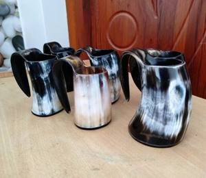 Prix de gros Offre Spéciale corne de buffle naturelle Viking chope à bière style américain fête utilisation personnalisée qualité supérieure meilleure vente - Product Image 5