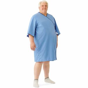 Venta al por mayor de calidad superior hombres mujeres pacientes vestidos \ algodón poliéster Hospital uso médico Batas para el paciente - Product Image 1