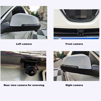 Caméra de voiture panoramique automatique à 360 degrés DVR pour 2022 Toyota Highlander Revo Bird View Système de navigation d'aide à l'inversion
